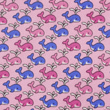Pink Whales Luxury Printed Silk Tie