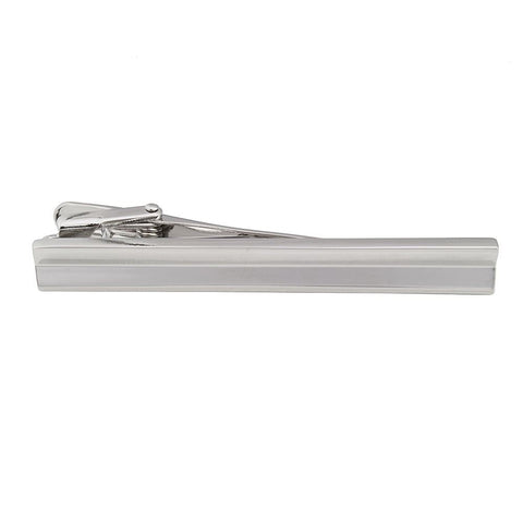 Inverted Silver Plated Tie Bar