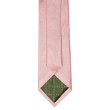 Pastel Coral Textured Woven Silk Tie