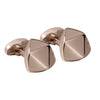 Four Facet Rose Gold Plated Cufflinks