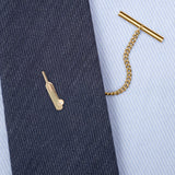 Gold 9ct Cricket Bat & Ball Tie Tack