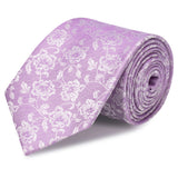 Lilac Dainty Floral Woven Silk Tie
