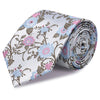 Blue & Pink Luxury Floral Silk Tie