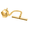 Gold 9ct Crossed Golf Clubs Tie Tack