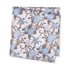 Blue & Pink Luxury Floral Silk Handkerchief
