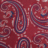 Red & Blue Large Paisley Silk Tie
