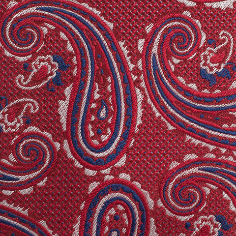 Red & Blue Large Paisley Silk Tie – The Tie Store