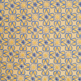 Gold & Blue Floral Luxury Silk Tie