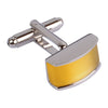 Yellow Stone Rectangle Cufflinks