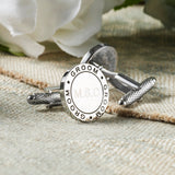 Personalised Groom Eternal Wedding Cufflinks