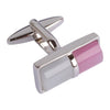 Pink and White Bar Cufflinks