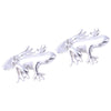 Sterling Silver Frog Cufflinks