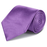 Plain Purple Silk Tie