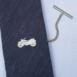 Sterling Silver Motorbike Tie Tack