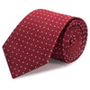Wine Micro Spot Silk Tie