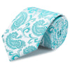 Classic Turquoise Paisley Silk Tie