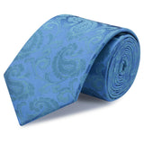 Classic Blue Paisley Silk Tie