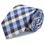 Blue Multi Check Luxury Silk Tie