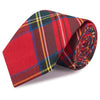 Classic Red Tartan Wool Style Tie