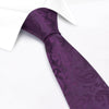 Classic Purple Paisley Silk Tie