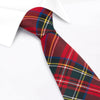 Classic Red Tartan Wool Style Tie