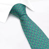 Green Palm Tree Luxury Printed Silk Tie