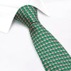Emerald Green Flamingo Luxury Printed Silk Tie