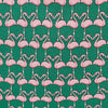 Emerald Green Flamingo Luxury Printed Silk Tie