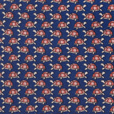 Navy Turtle Luxury Printed Silk Tie