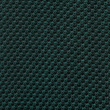 Dark Green Knitted Square Cut Silk Tie
