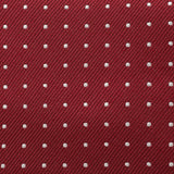 Wine Micro Spot Silk Tie