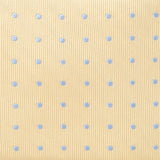 Yellow & Blue Micro Spot Silk Tie