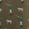 Country Green Herringbone Shooting Silk Tie