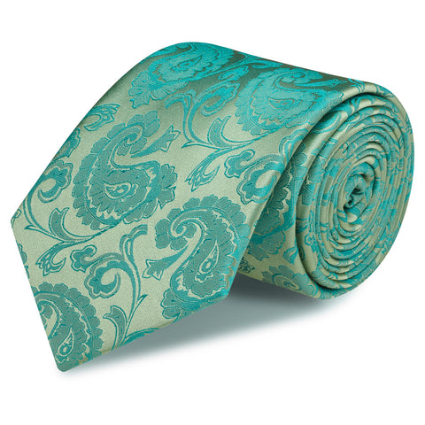 Classic Jade Paisley Silk Tie