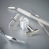 Toothbrush & Tooth Dentist Cufflinks
