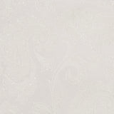 Classic White Paisley Silk Tie