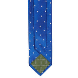 Royal Blue Aztec Polka Dot Silk Tie