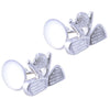 Silver Plated Crossed Golf Clubs