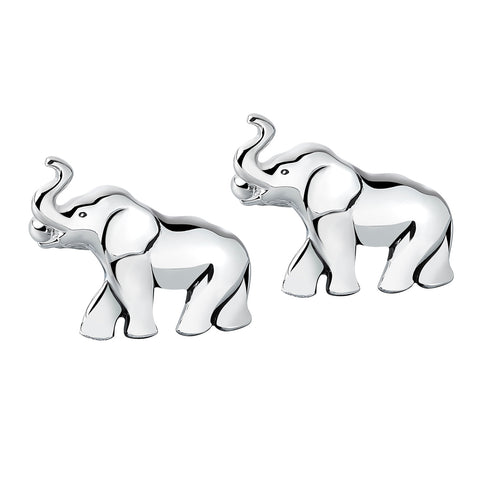 Silver Elephant Cufflinks