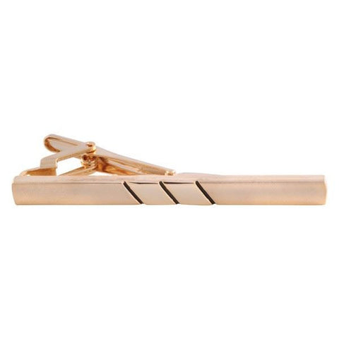 Parallel Lined Gold Tie Bar