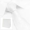Ivory Paisley Woven Silk Tie & Handkerchief Set