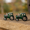 Green Tractor Cufflinks