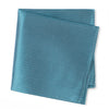Turquoise Herringbone Silk Handkerchief