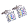 Enamel Painted with Swarovski Crystals Cufflinks