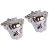 Silver Bull Dog Cufflinks