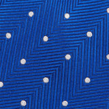 Royal Blue Aztec Polka Dot Silk Tie