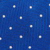 Royal Blue Aztec Polka Dot Silk Tie