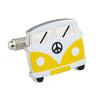 Yellow Camper Van Cufflinks