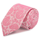 Classic Fuchsia Paisley Silk Tie