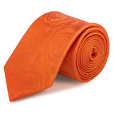 Burnt Orange Rose Luxury Woven Silk